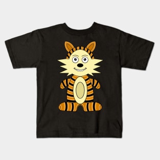 Cute Calvin and Hobbes Doll Kids T-Shirt